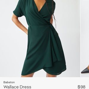 Babaton Wrap Around Dress in Indigo